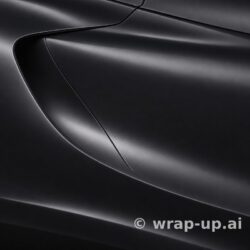 Inozetek PPF DPPF819 Satin Black Out colored paint protection film sample