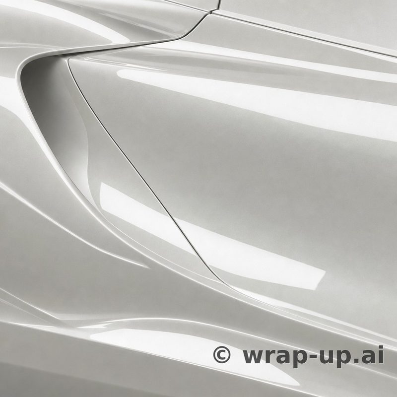 Inozetek PPF DPPF903 Moon White Pearl colored paint protection film sample