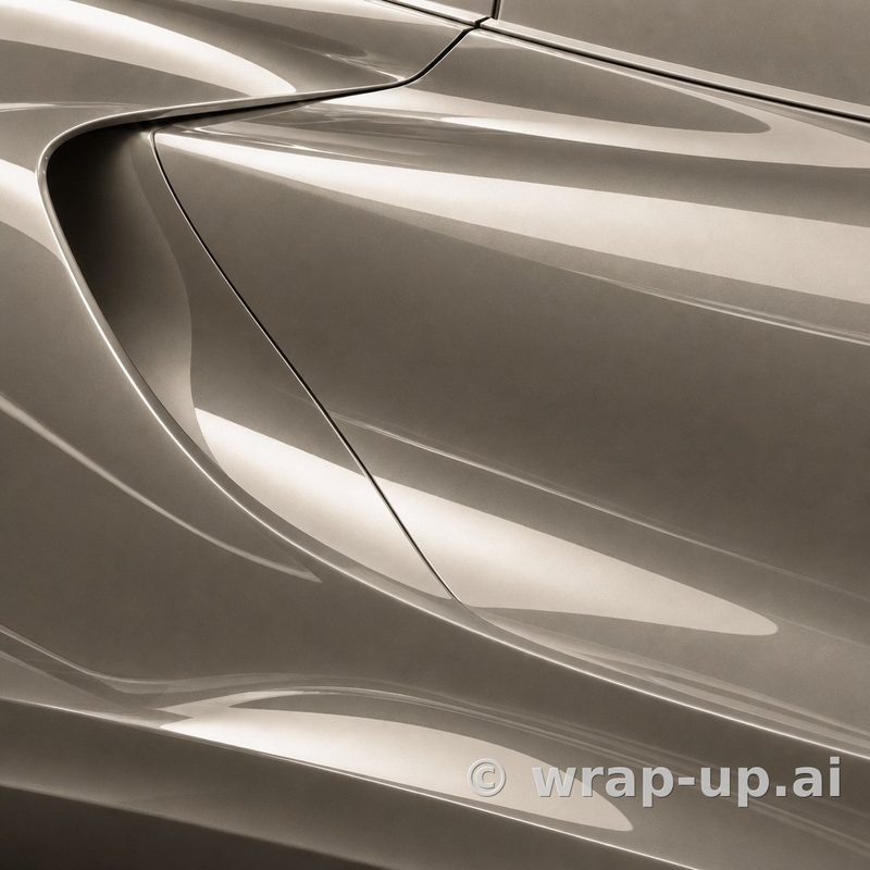 Inozetek PPF DPPF906 Metallic Silica Brass colored paint protection film sample