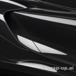 Inozetek PPF DPPF909 Midnight Black colored paint protection film sample