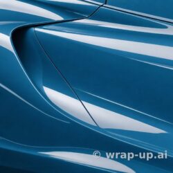 Inozetek PPF PPF913 Coastal Blue colored paint protection film sample