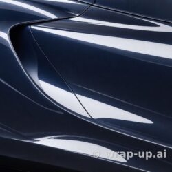 Inozetek PPF DPPF914 Metallic Blue Raspberry colored paint protection film sample