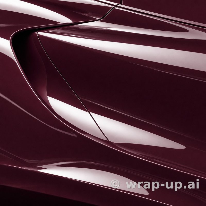 Inozetek PPF DPPF916 GLOSS Ruby Star colored paint protection film sample