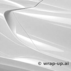 Inozetek PPF DPPF702 Gloss Champion White colored paint protection film sample