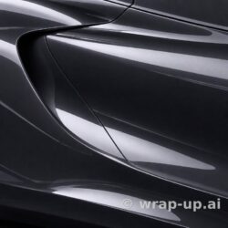 Inozetek PPF DPPF922 Metallic Graphite Blue colored paint protection film sample