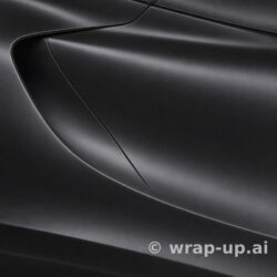 Inozetek PPF DPPF924 satin midnight black colored paint protection film sample