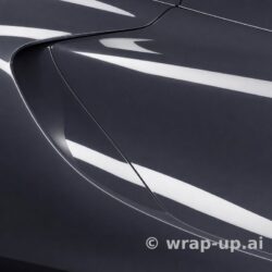 Inozetek PPF DPPF925 gloss black diamond blue colored paint protection film sample