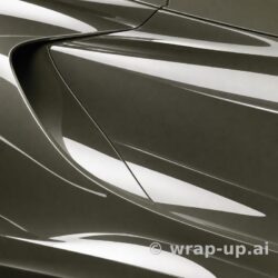 Inozetek PPF DPPF926 Liquid Metallic Charcoal colored paint protection film sample