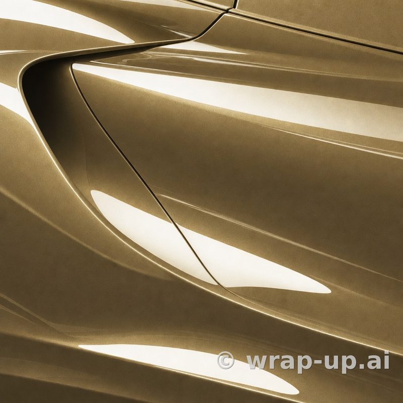Inozetek PPF DPPF928 Metallic Bronze colored paint protection film sample