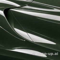 Inozetek PPF DPPF931 Metallic Olive colored paint protection film sample