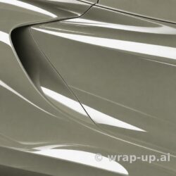 Inozetek PPF DPPF932 Gloss Kahki Green colored paint protection film sample