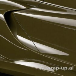Inozetek PPF DPPF933 Army Green colored paint protection film sample