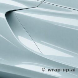 Inozetek PPF DPPF937 Metallic Frozen Blue colored paint protection film sample