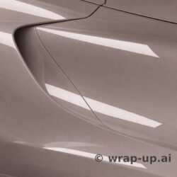 Inozetek PPF DPPF942 gloss dusty pink colored paint protection film sample