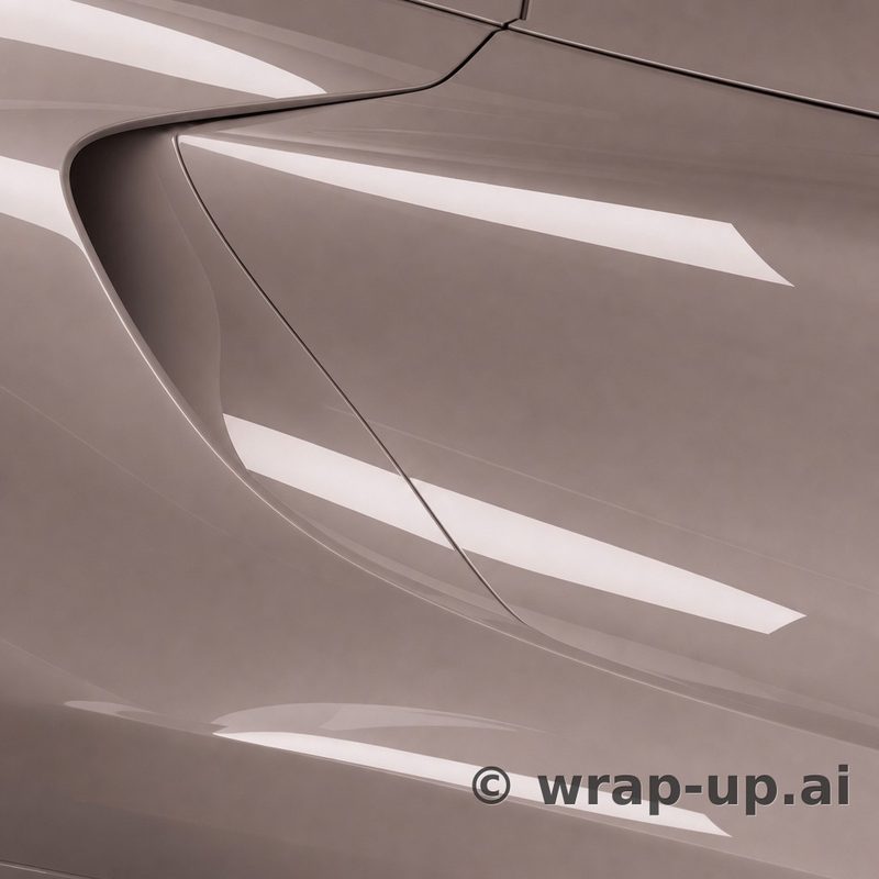 Inozetek PPF DPPF942 gloss dusty pink colored paint protection film sample