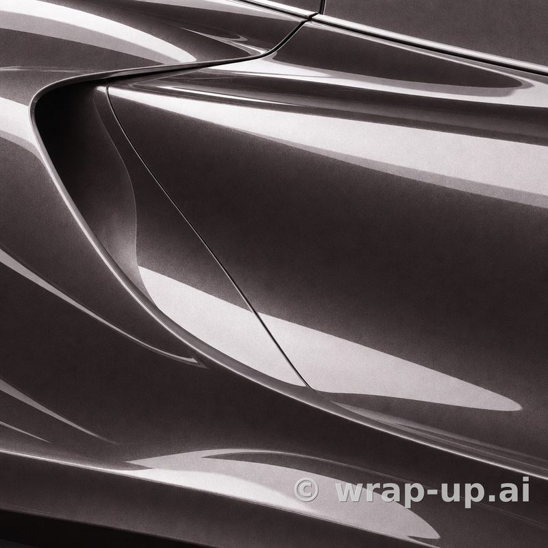 Inozetek PPF DPPF943 Metallic Frozen Berry colored paint protection film sample