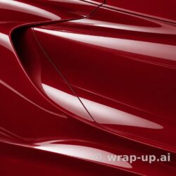 Inozetek PPF DPPF944 Metallic Soul Red colored paint protection film sample
