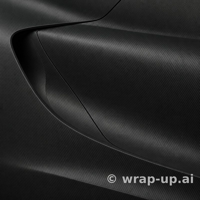 Inozetek PPF CF002 Matte Dry Carbon Fiber colored paint protection film sample