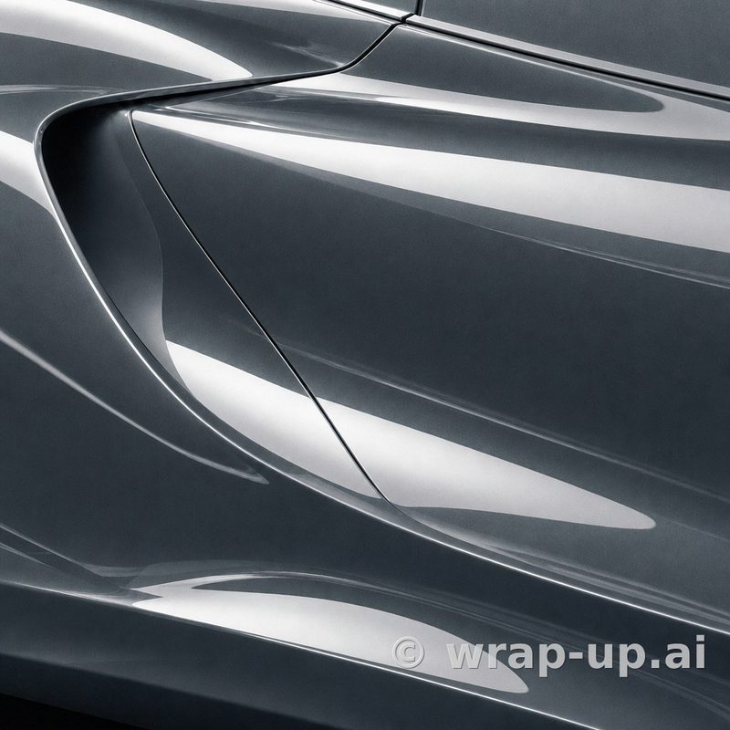 Inozetek PPF CPZE101-D Copaze Blue colored paint protection film sample