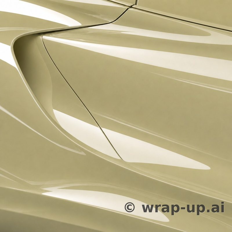 Inozetek PPF TBC101 The Boring White colored paint protection film sample