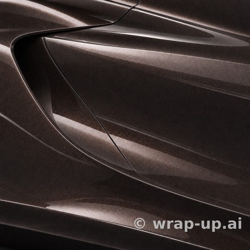 KPMF K75479 Copper Black Starlight vinyl wrap color sample