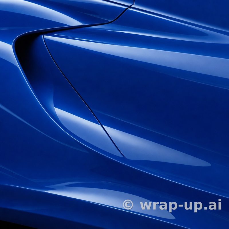 KPMF K75405 Indulgent Blue vinyl wrap color sample