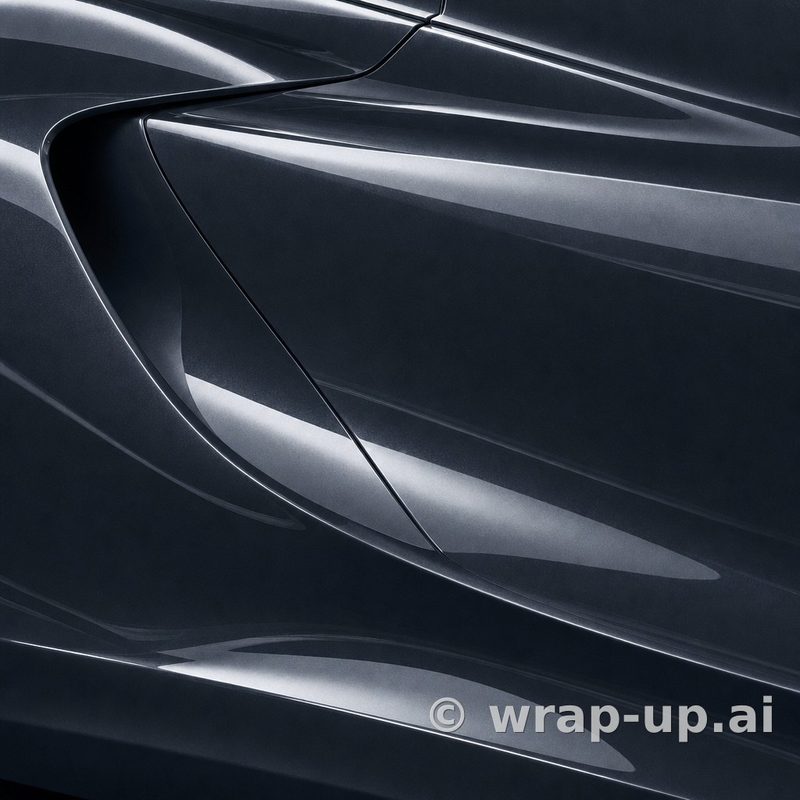 KPMF K75440 Magnetic Black vinyl wrap color sample