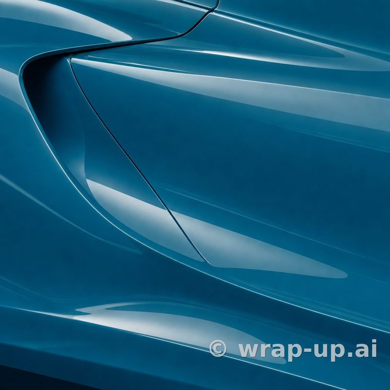 KPMF K75453 Metro Blue Glauco vinyl wrap color sample