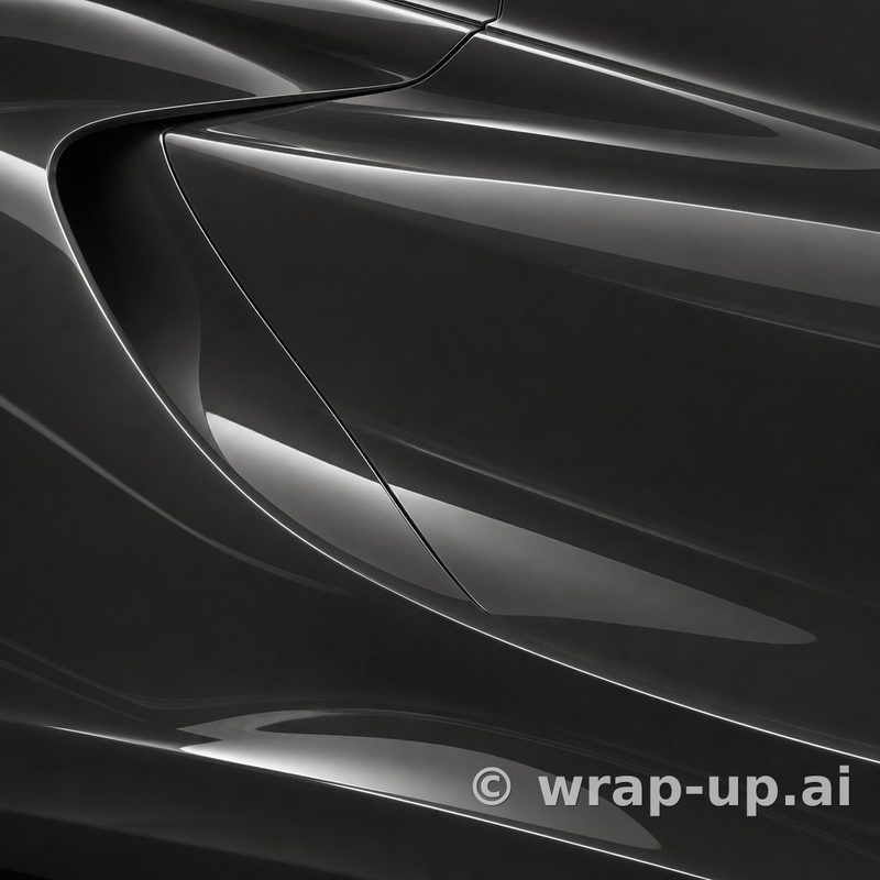 KPMF K75443 Perfect Black vinyl wrap color sample