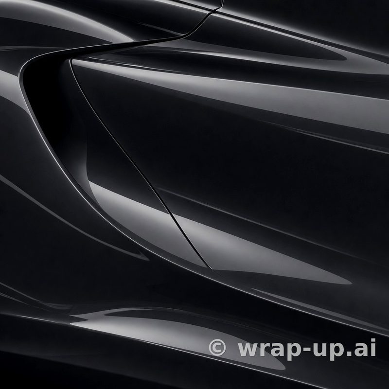 KPMF K88021 black vinyl wrap color sample