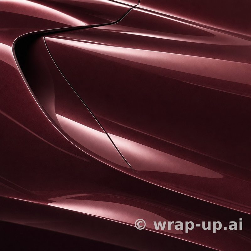 KPMF K75408 Red Black Iridescent vinyl wrap color sample