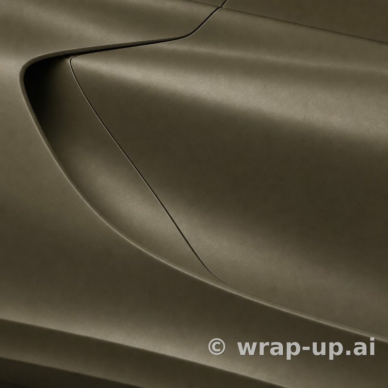 KPMF K75516 Matte Dune Metallic vinyl wrap color sample