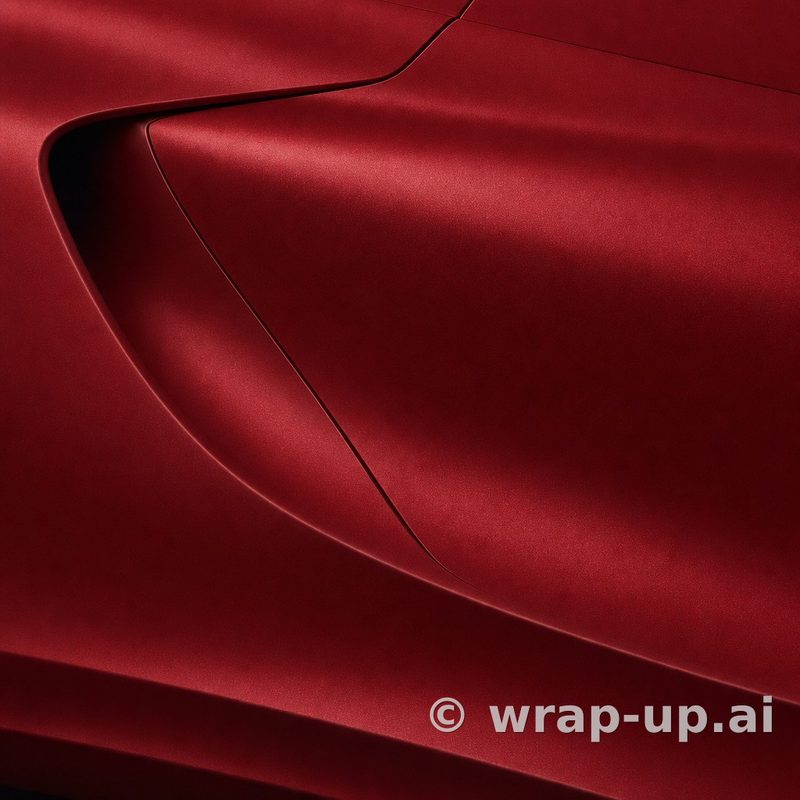KPMF K75506 Iced Red Titanium vinyl wrap color sample