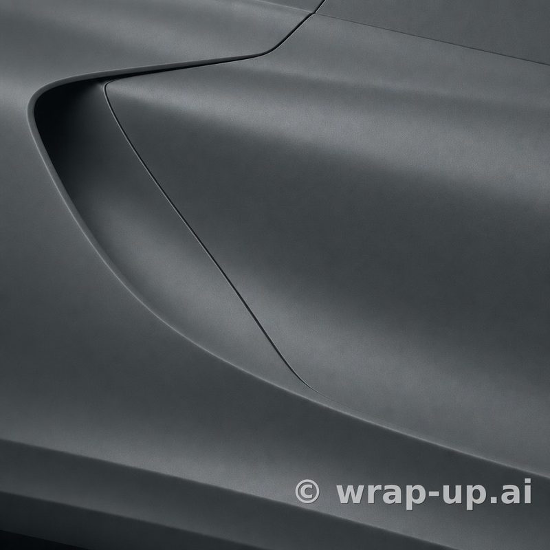 KPMF K89015 Matte dark grey vinyl wrap color sample