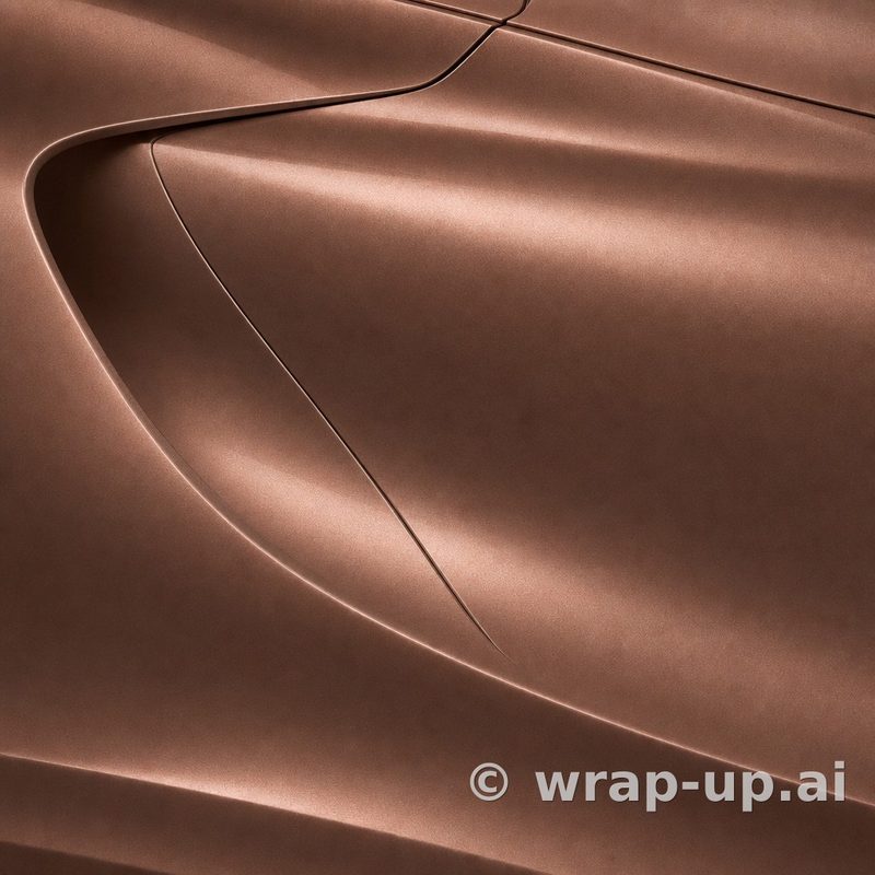 KPMF K75555 Metro Rose Gold vinyl wrap color sample