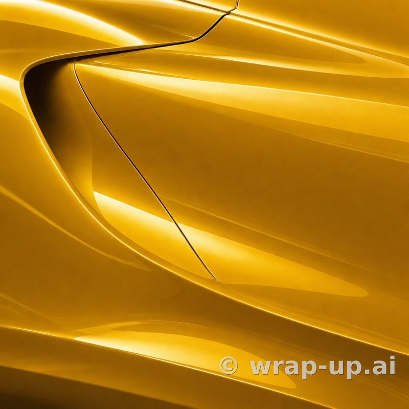3M PWF G255 Gloss Solar Flare vinyl wrap color sample