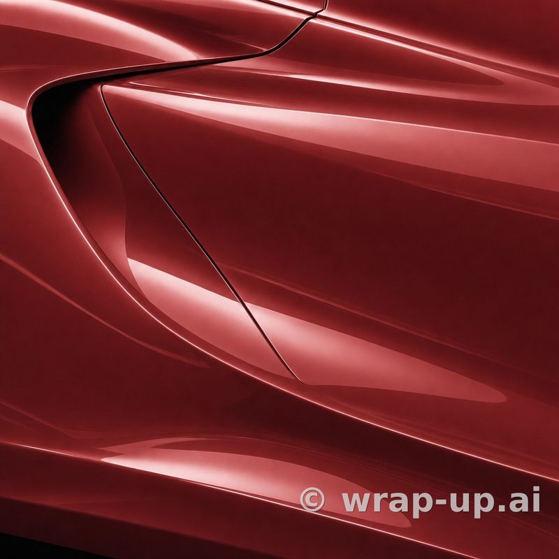 3M PWF GP233 Gloss Crimson Red vinyl wrap color sample