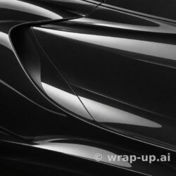 3M PWF G12 gloss black vinyl wrap color sample