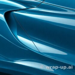 3M PWF G37 Gloss Miami Blue vinyl wrap color sample