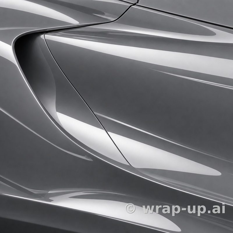 3M PWF G61 Gloss NardoGray vinyl wrap color sample