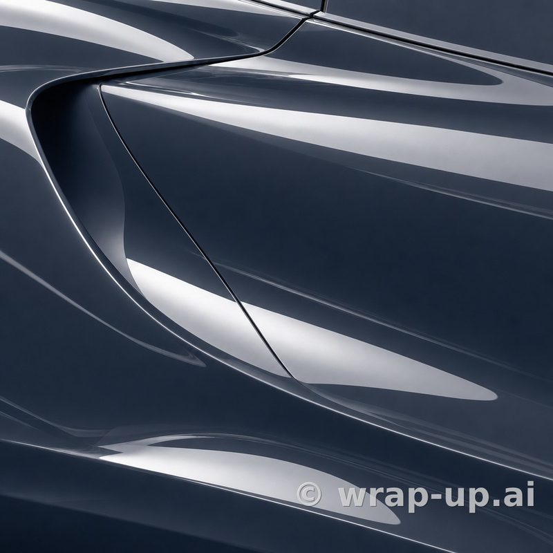 3M PWF G97 Gloss Neptune Blue vinyl wrap color sample