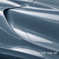 3M PWF G137 Gloss Frozen Blue Metallic vinyl wrap color sample