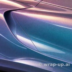 3M PWF GB281 Gloss Flip Psychedelic vinyl wrap color sample