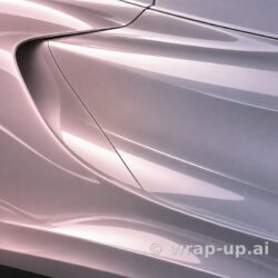 3M PWF GP231 Gloss Flip Winter Rose vinyl wrap color sample