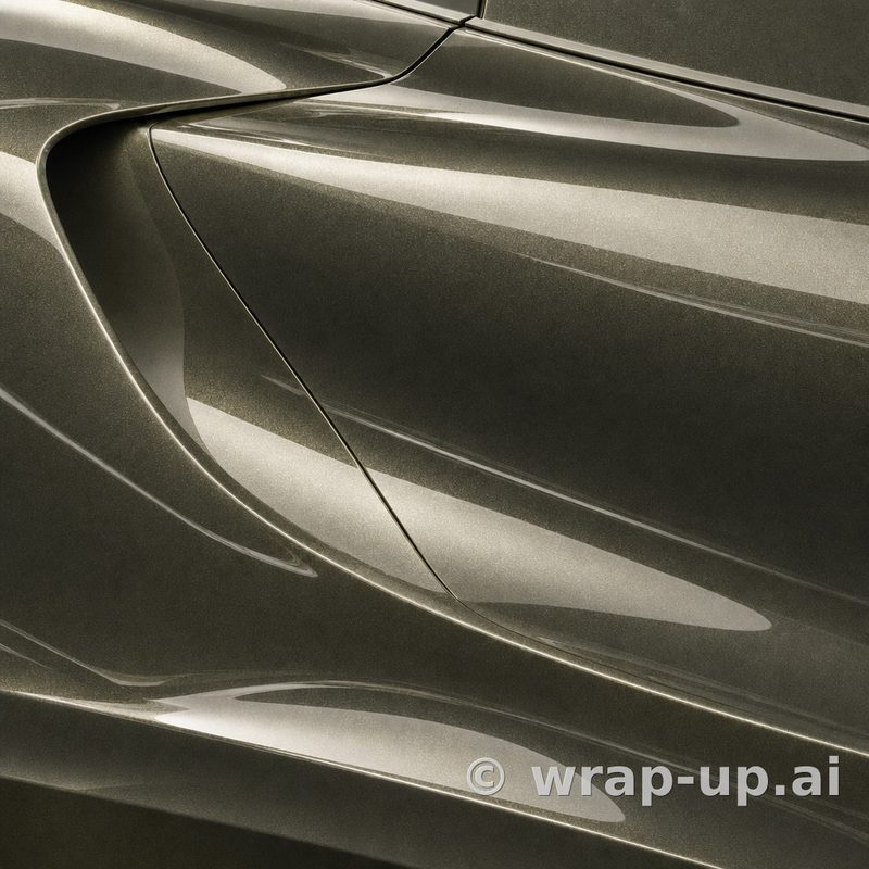 3M PWF GP256 Gloss Verde Antico vinyl wrap color sample