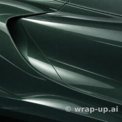 3M PWF GP276 Gloss British Racing Green vinyl wrap color sample