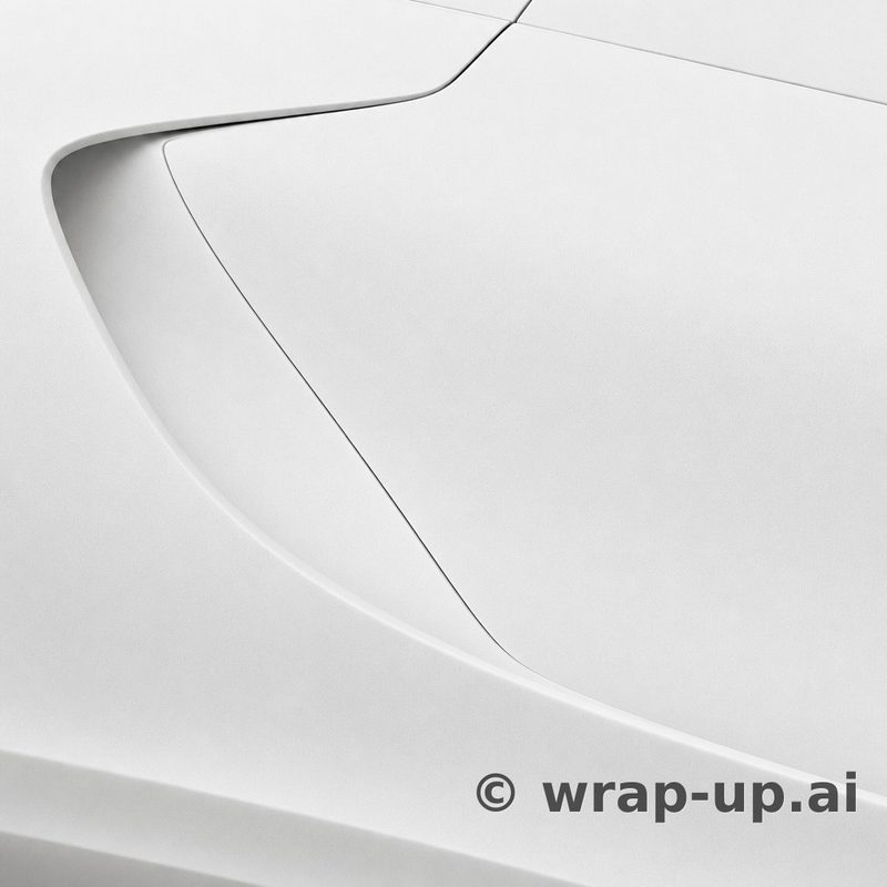3M PWF M10 Matte white vinyl wrap color sample