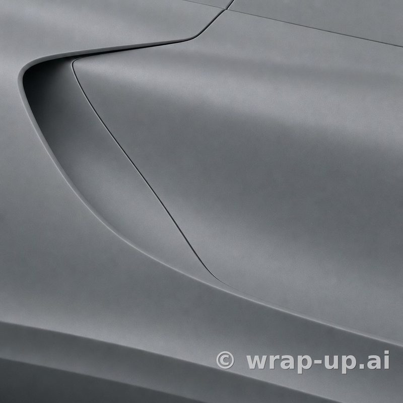 3M PWF M87 Matte Moon Rock Blue vinyl wrap color sample