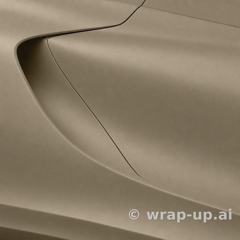 3M PWF M99 Matt Coyote Brown vinyl wrap color sample