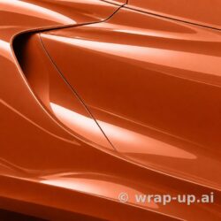 Inozetek Vinyl CN602 Gloss BURNT YELLOW vinyl wrap color sample
